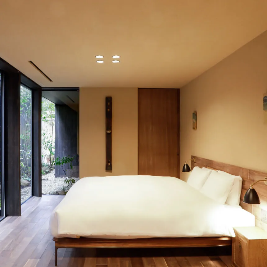 Room 208, courtyard view with veranda