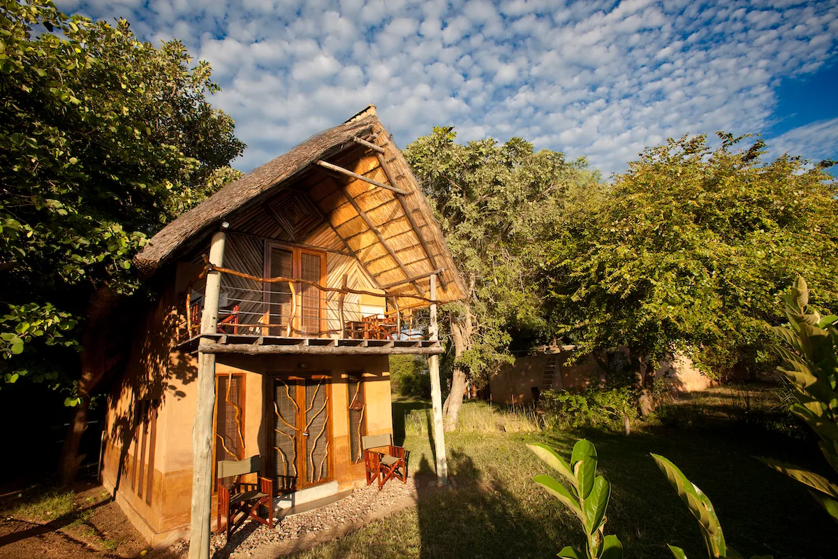 Zona de descanso del chalet