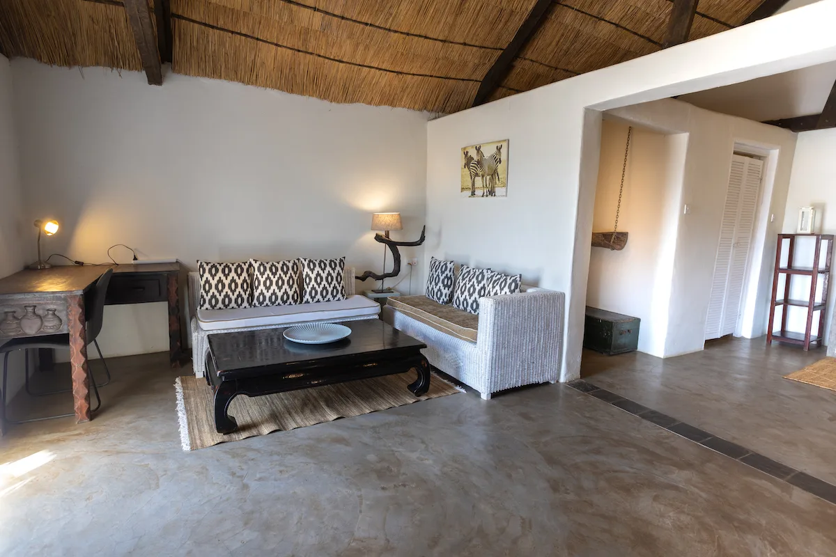 Zona de estar del chalet