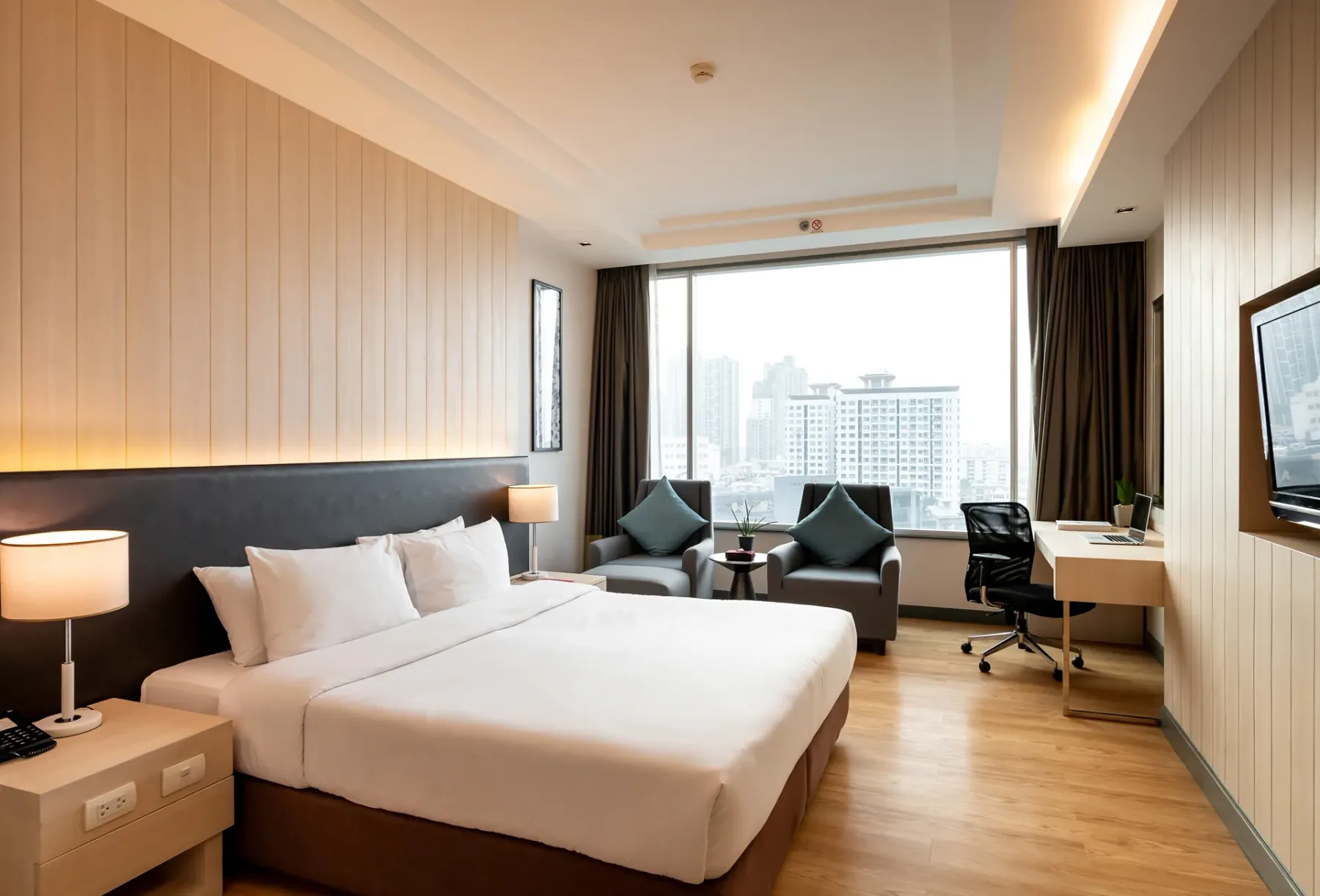Hotel exterior near BTS Phra Khanong.