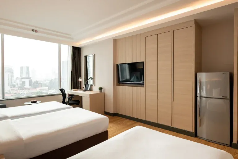Triple room interior.