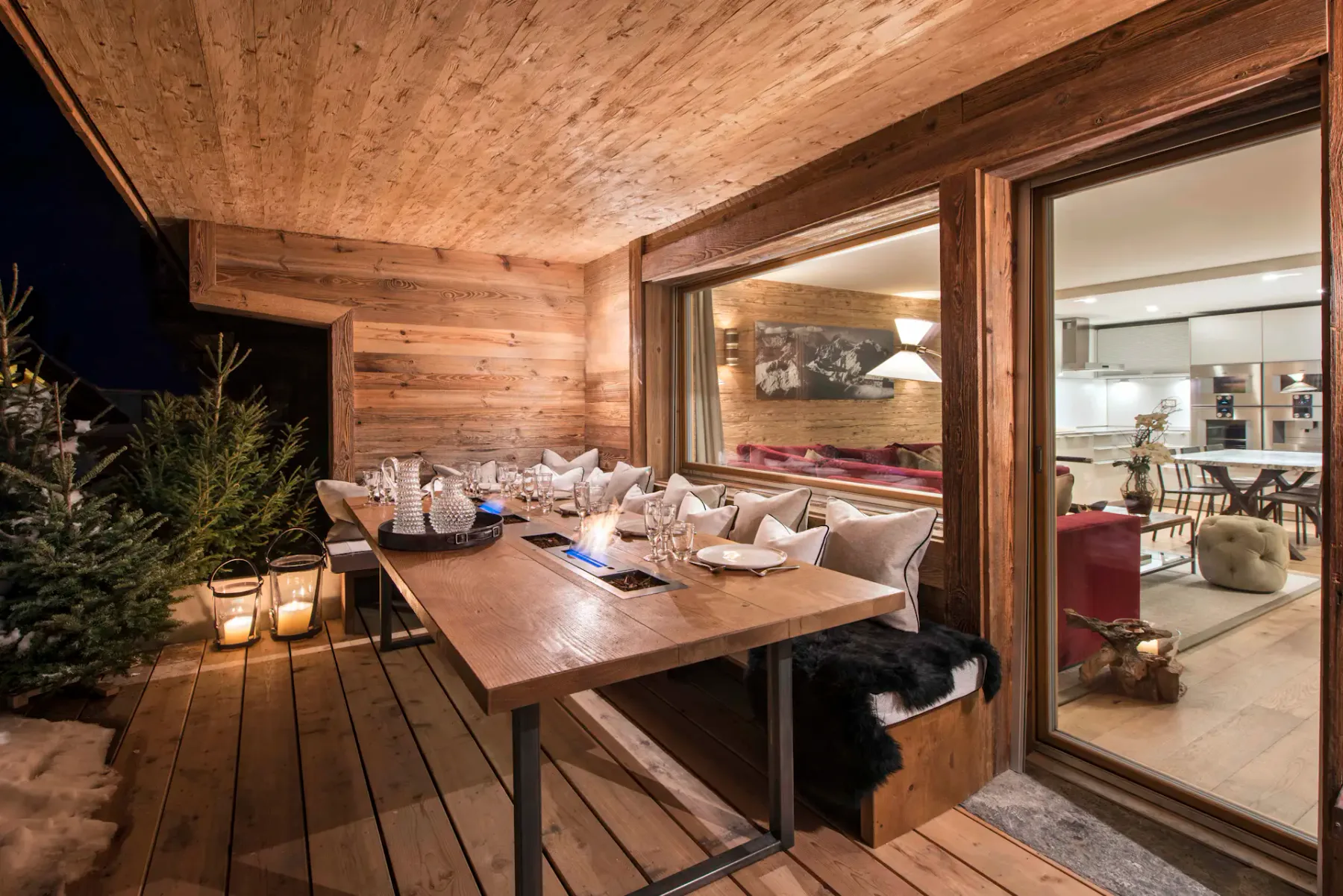 terraza y jardín Rosalp 3 Verbier