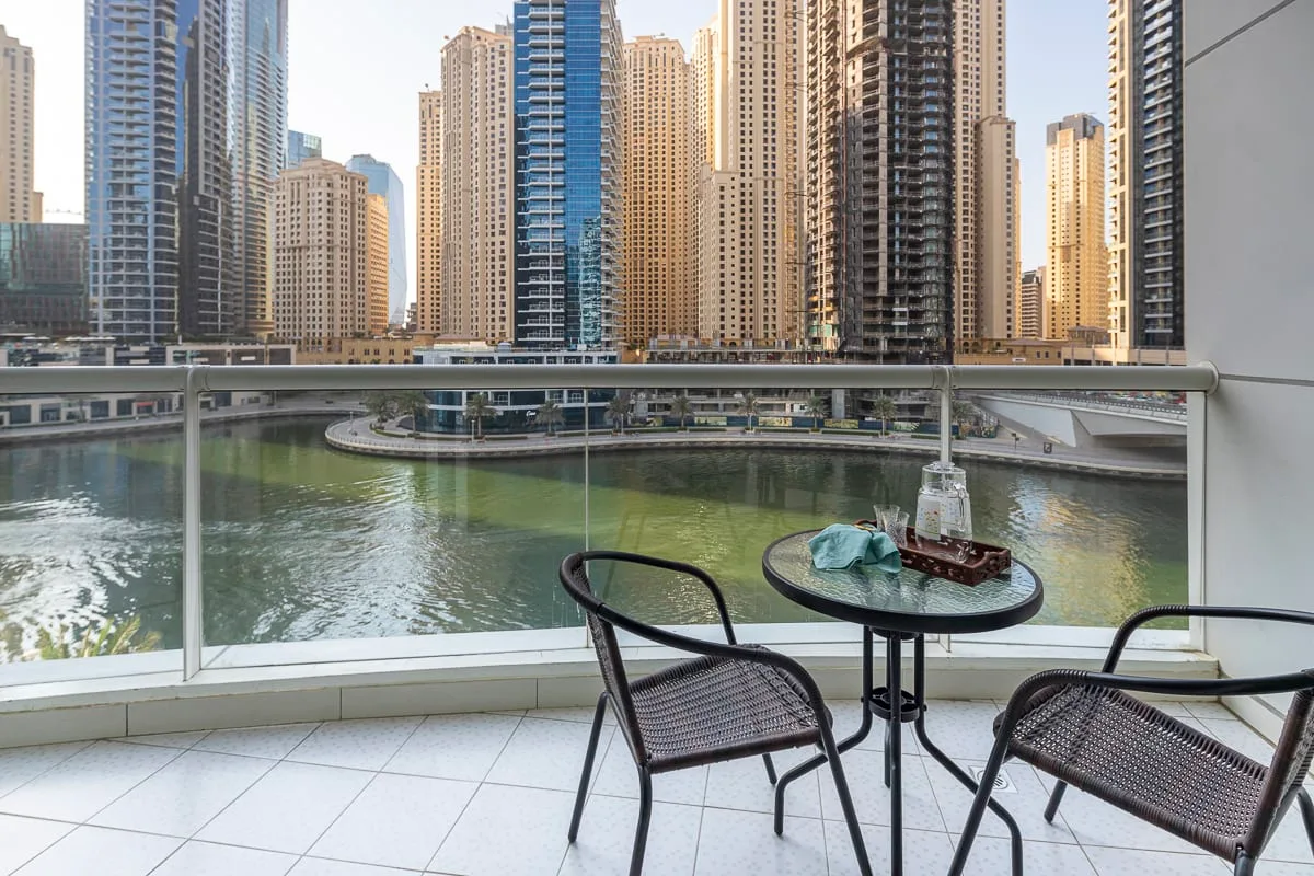 Balcony with Marina Views