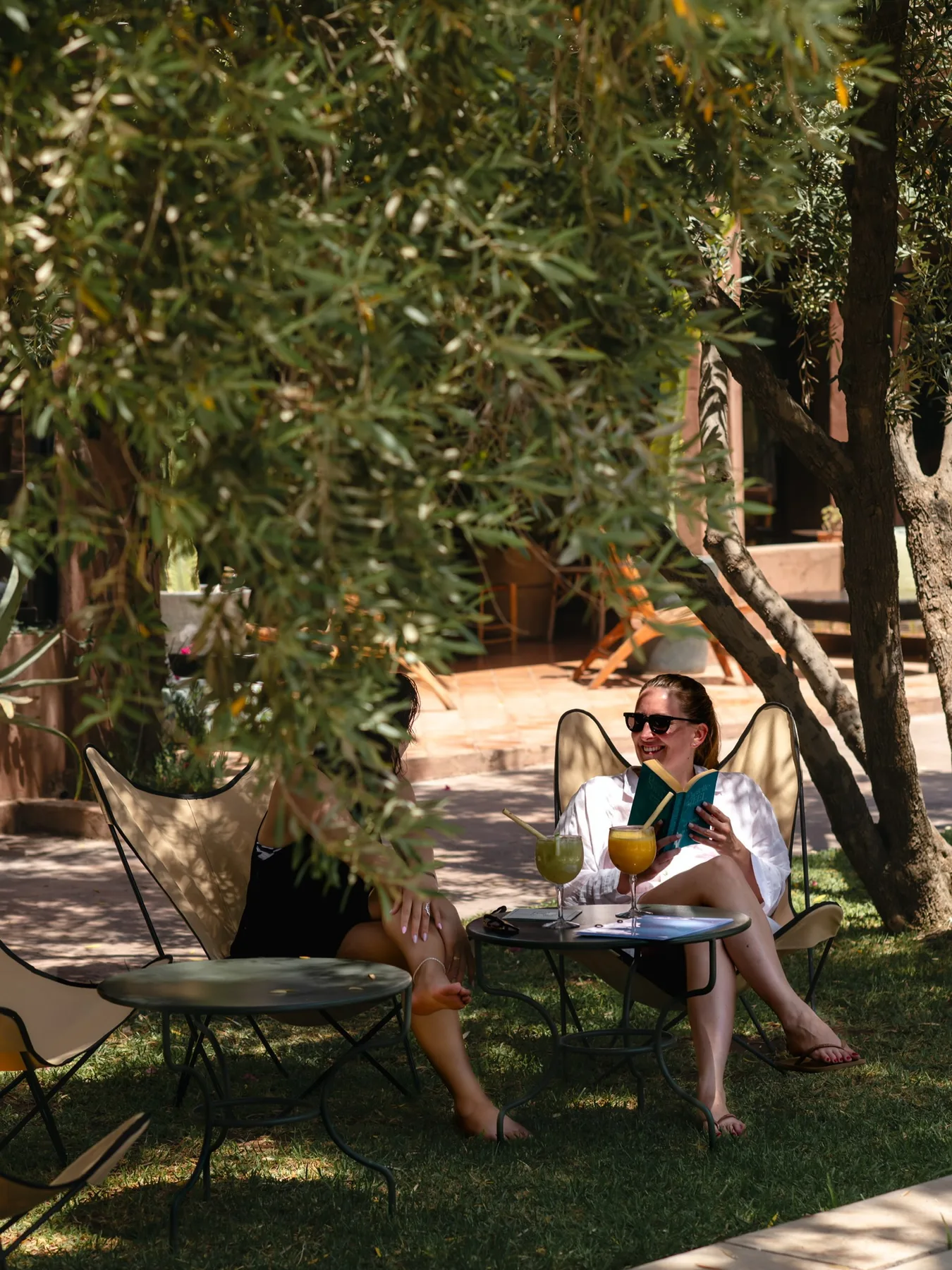 Zona de estar en el jardín
