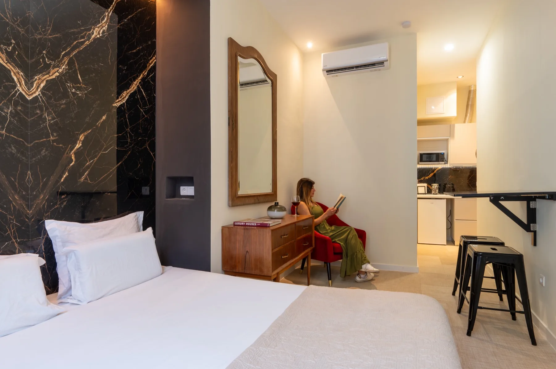 Estudio romántico con jacuzzi