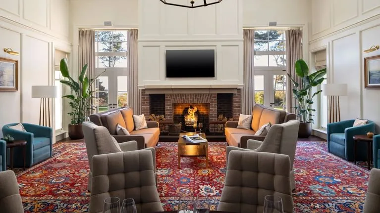 Interior de una suite de Dunluce Lodge