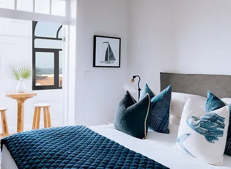 Beachside hotel room