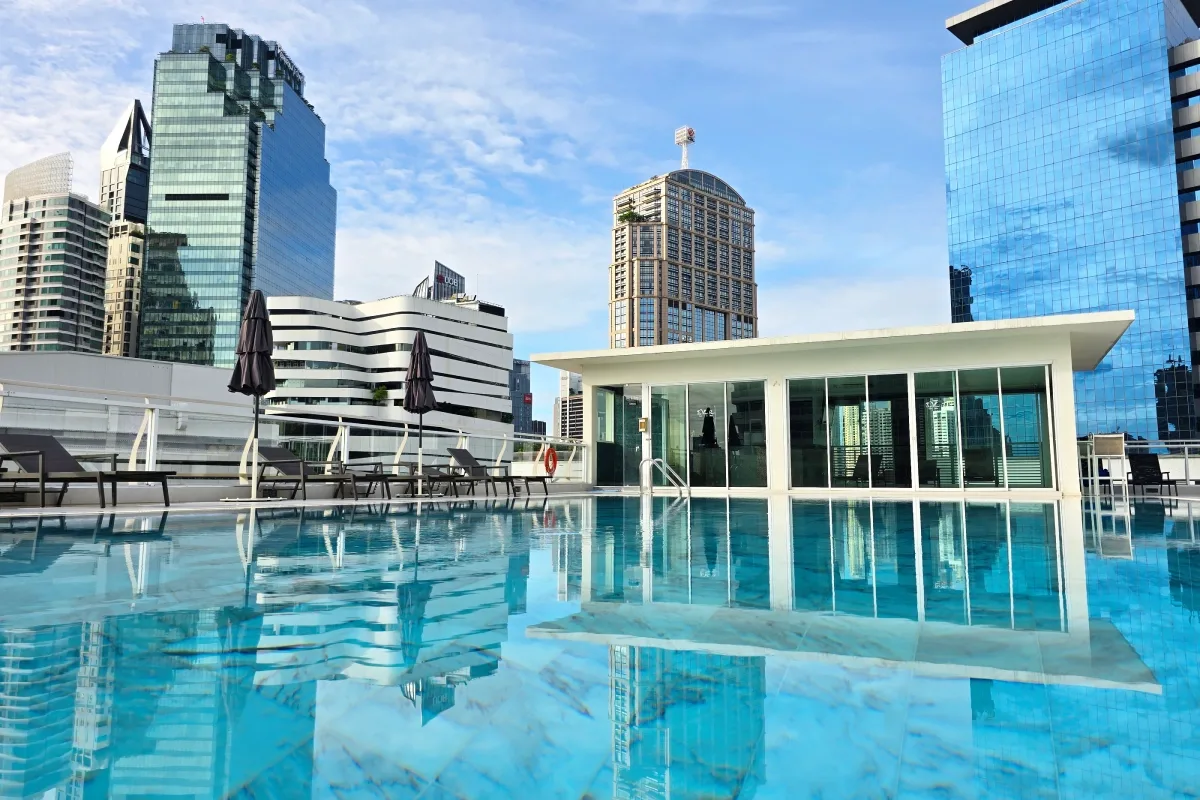 Piscina en la azotea