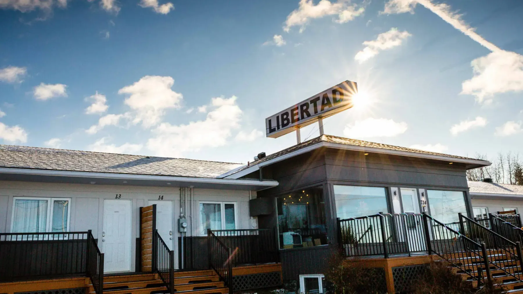 Hôtel La Libertad in winter