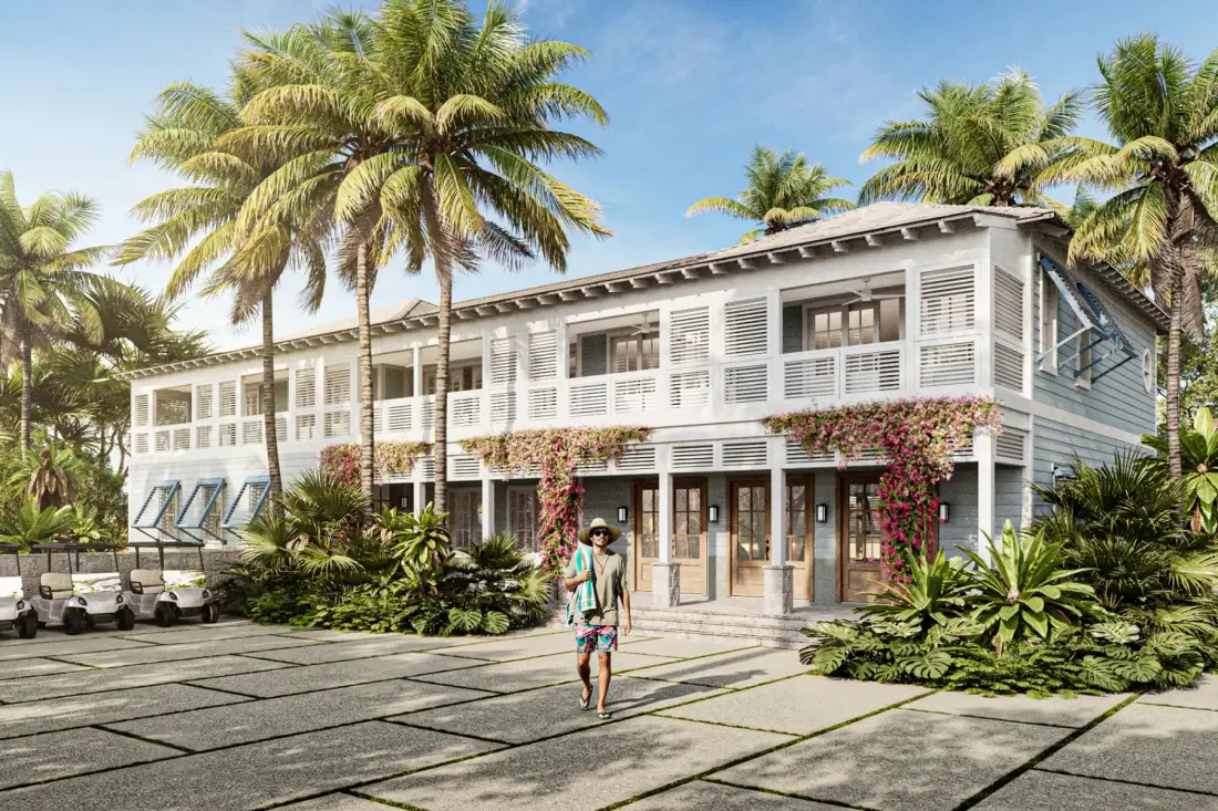 Rendering of a new island room with harbour views