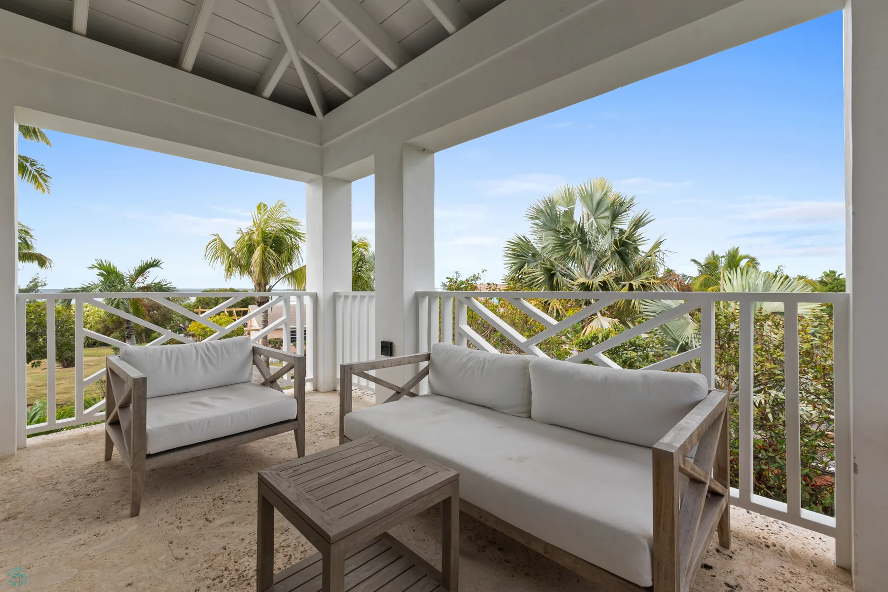 The House outdoor terrace