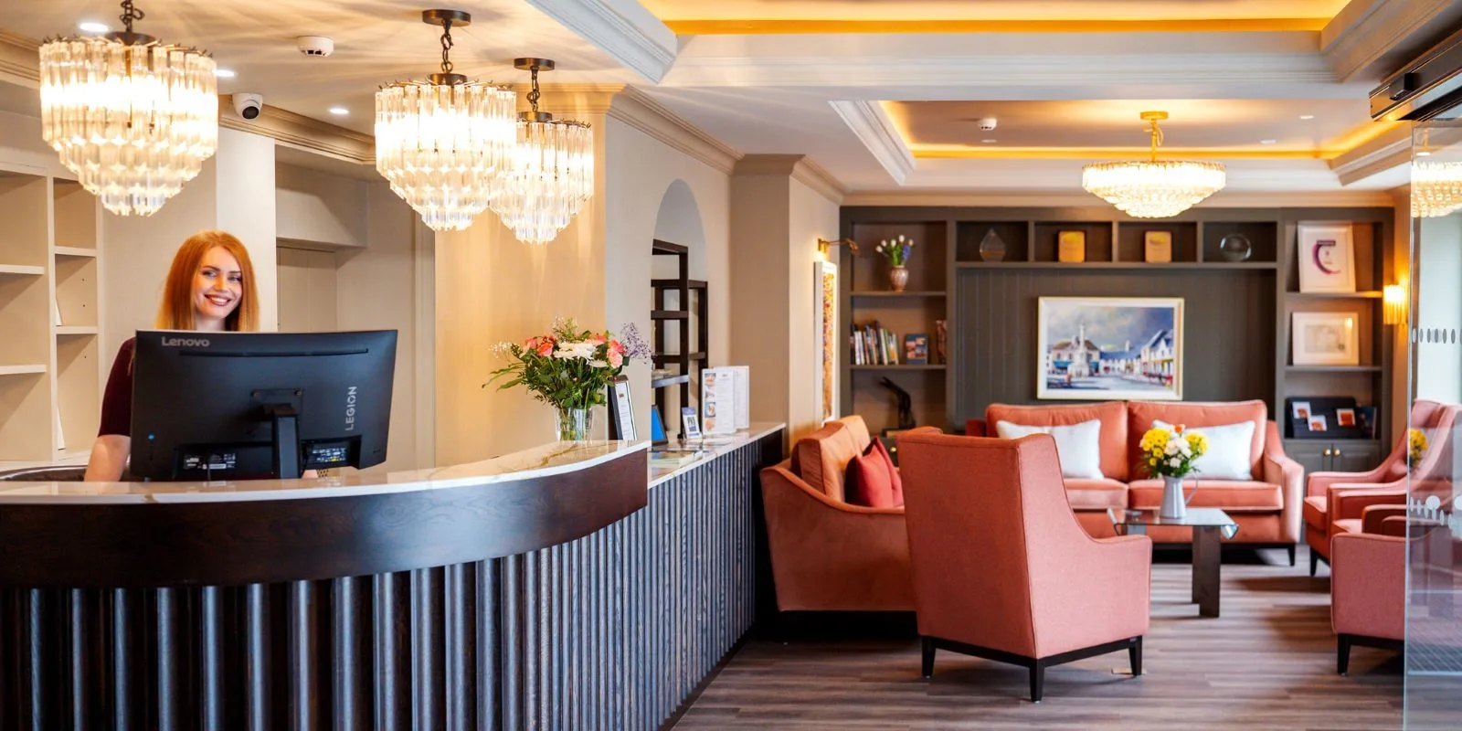 Recepción del hotel