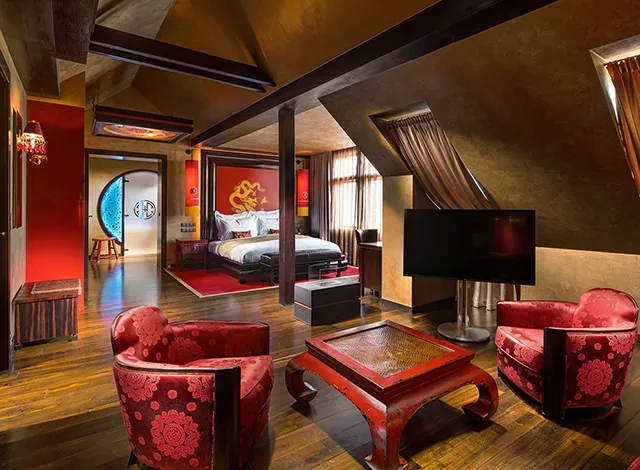 Interior de la habitación del hotel