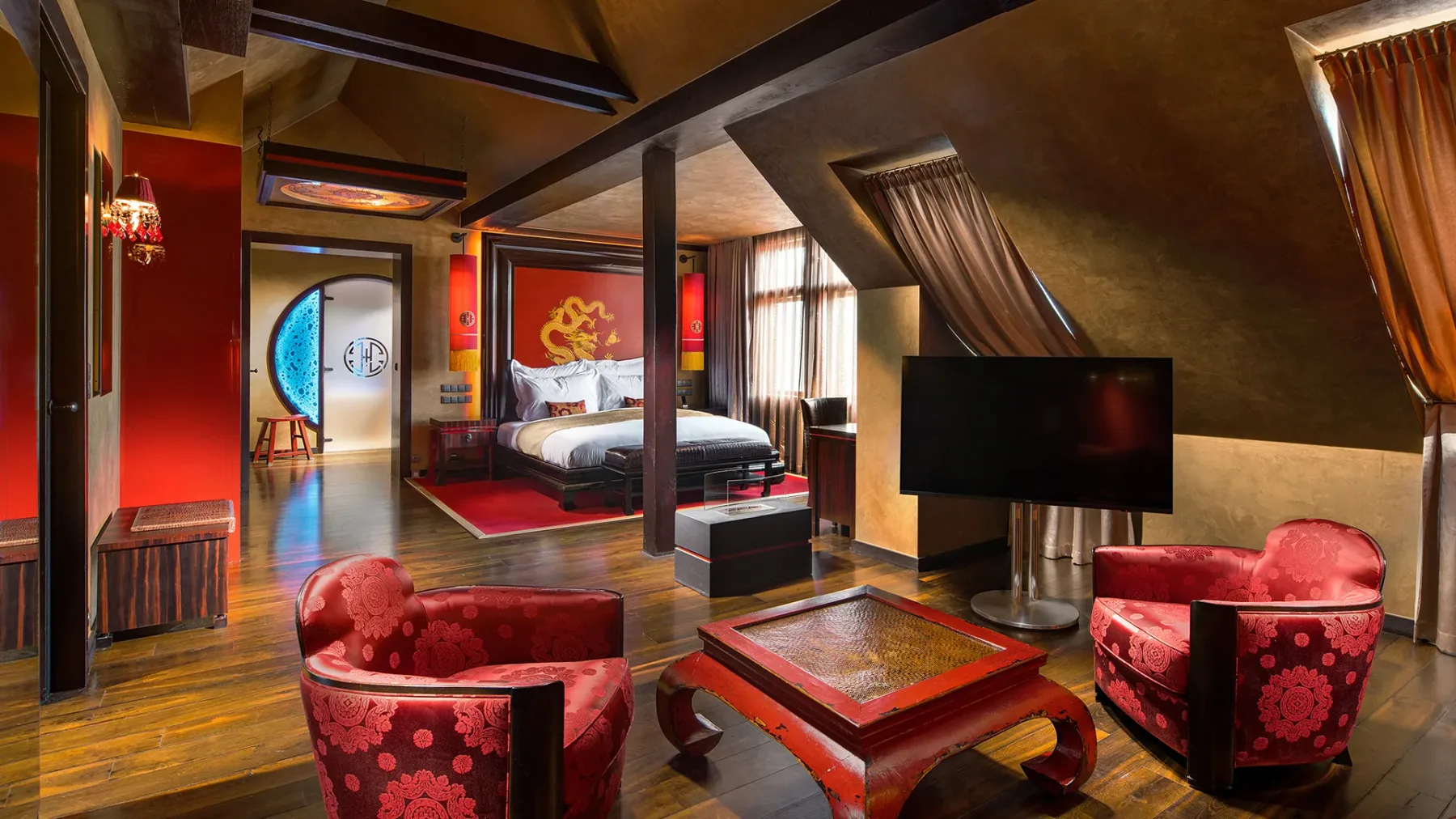Interior de la habitación del hotel