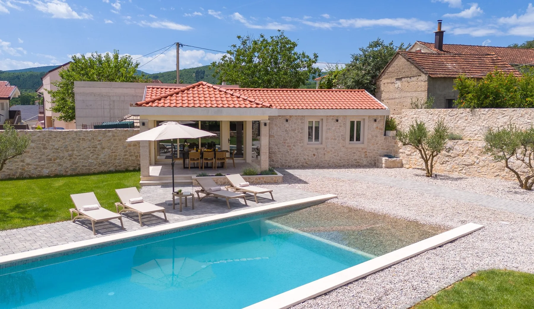 True highlight of this property is its outdoor space