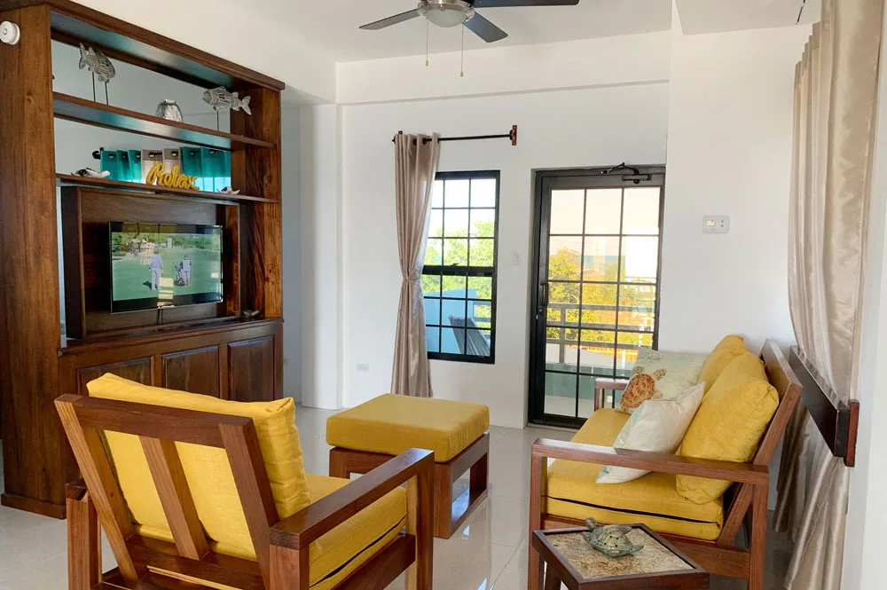 Sala de estar de Turtle Nest