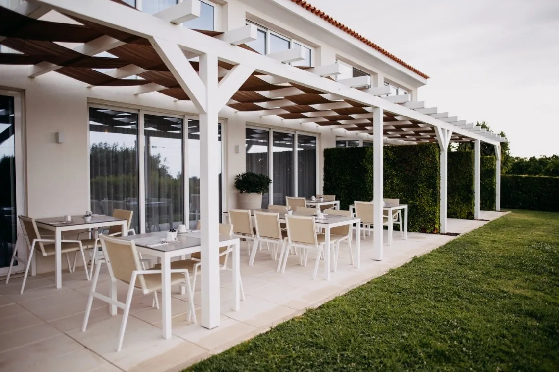 Outdoor terrace.