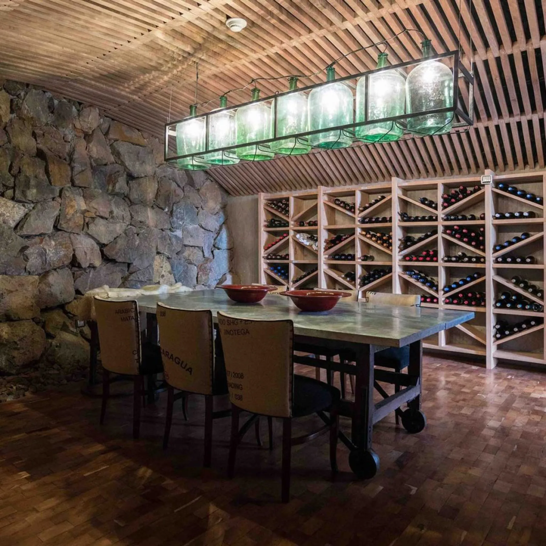 Lodge architecture integrated into the landscape