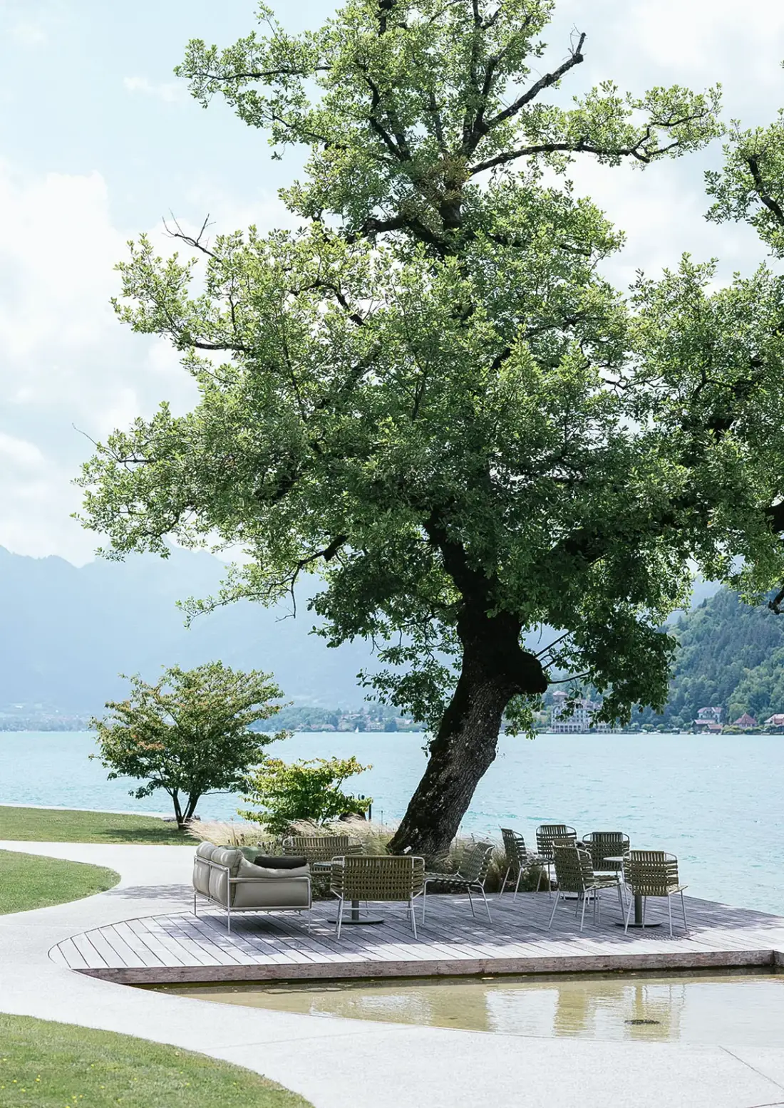 Park beside Lake Annecy