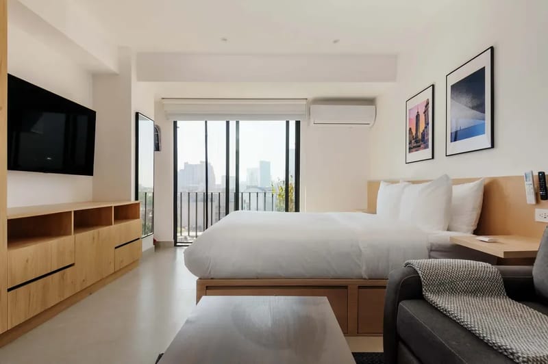 Elegant Loft w/ Balcony & AC in Cuauhtémoc