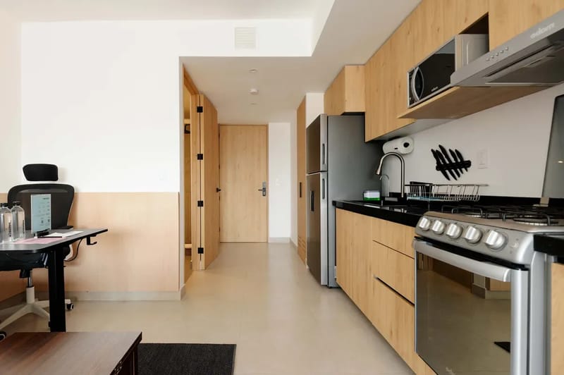 Elegant Loft w/ Balcony & AC in Cuauhtémoc