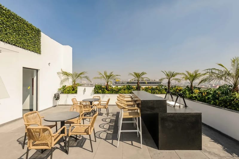 Elegant Loft w/ Balcony & AC in Cuauhtémoc