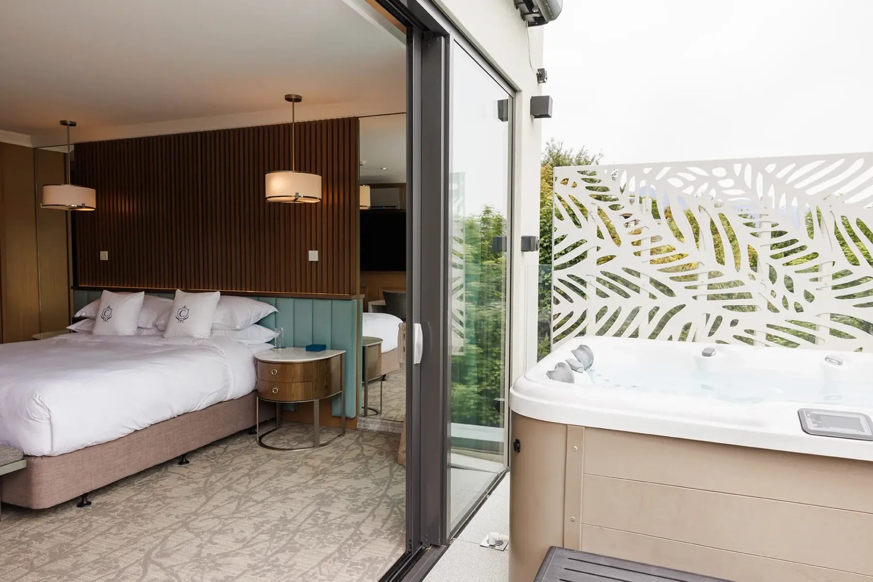 Presidential Suite spa and bedroom.