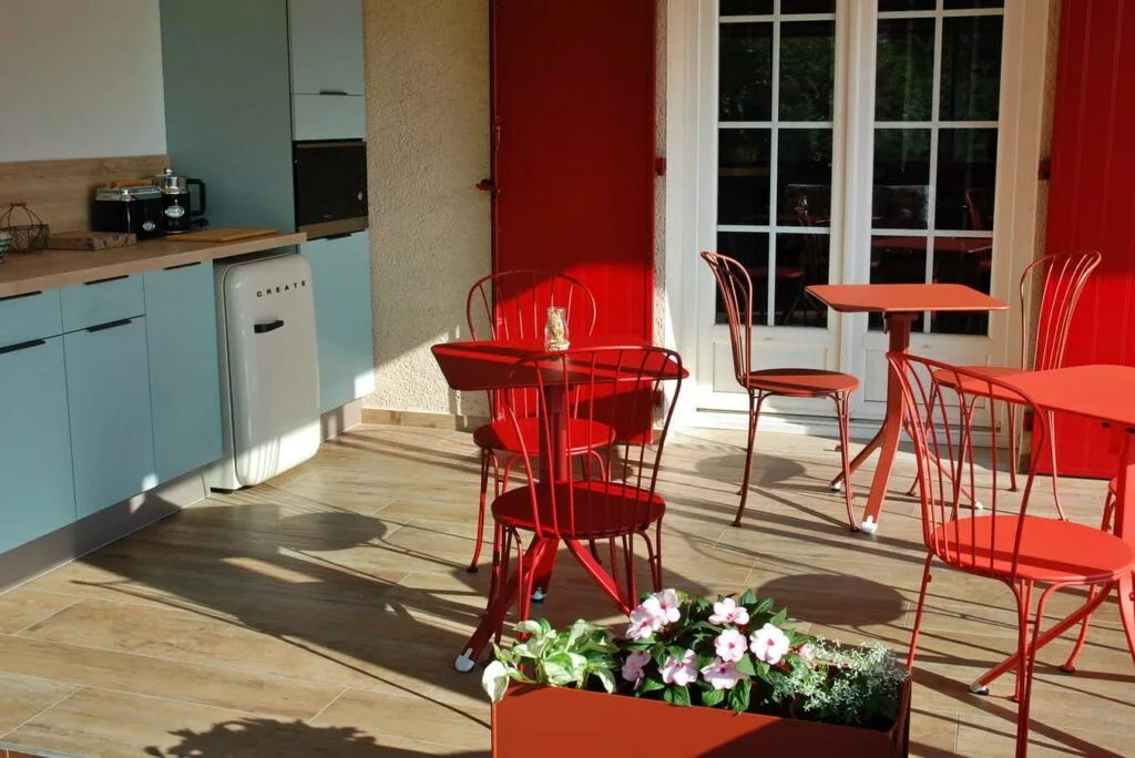 Kitchen area in the veranda