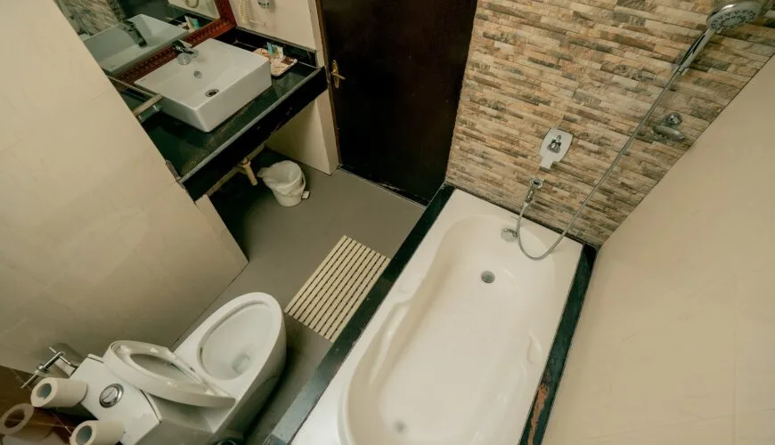 Baño de la suite Rhino