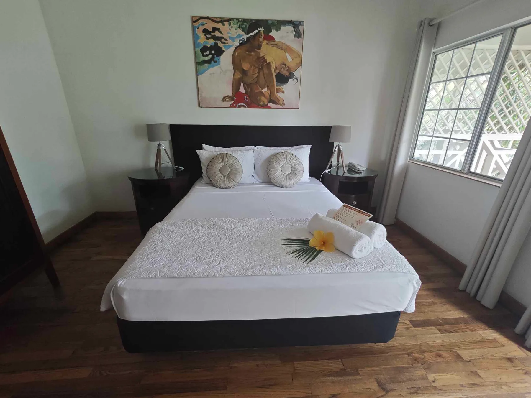 Room prepared for guests