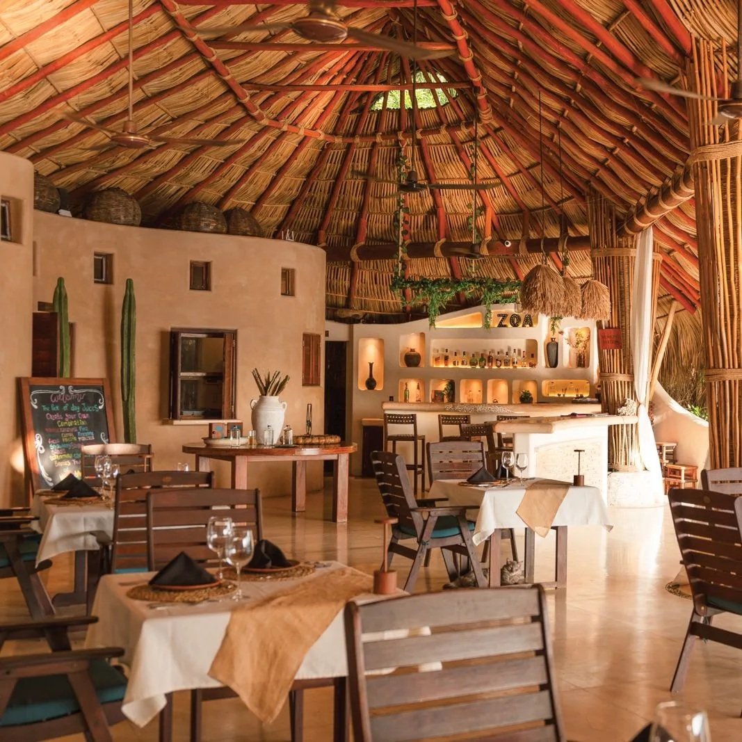 Imagen del restaurante del hotel.