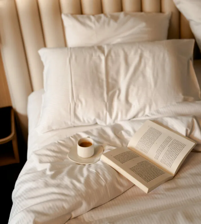 Café servido en una habitación