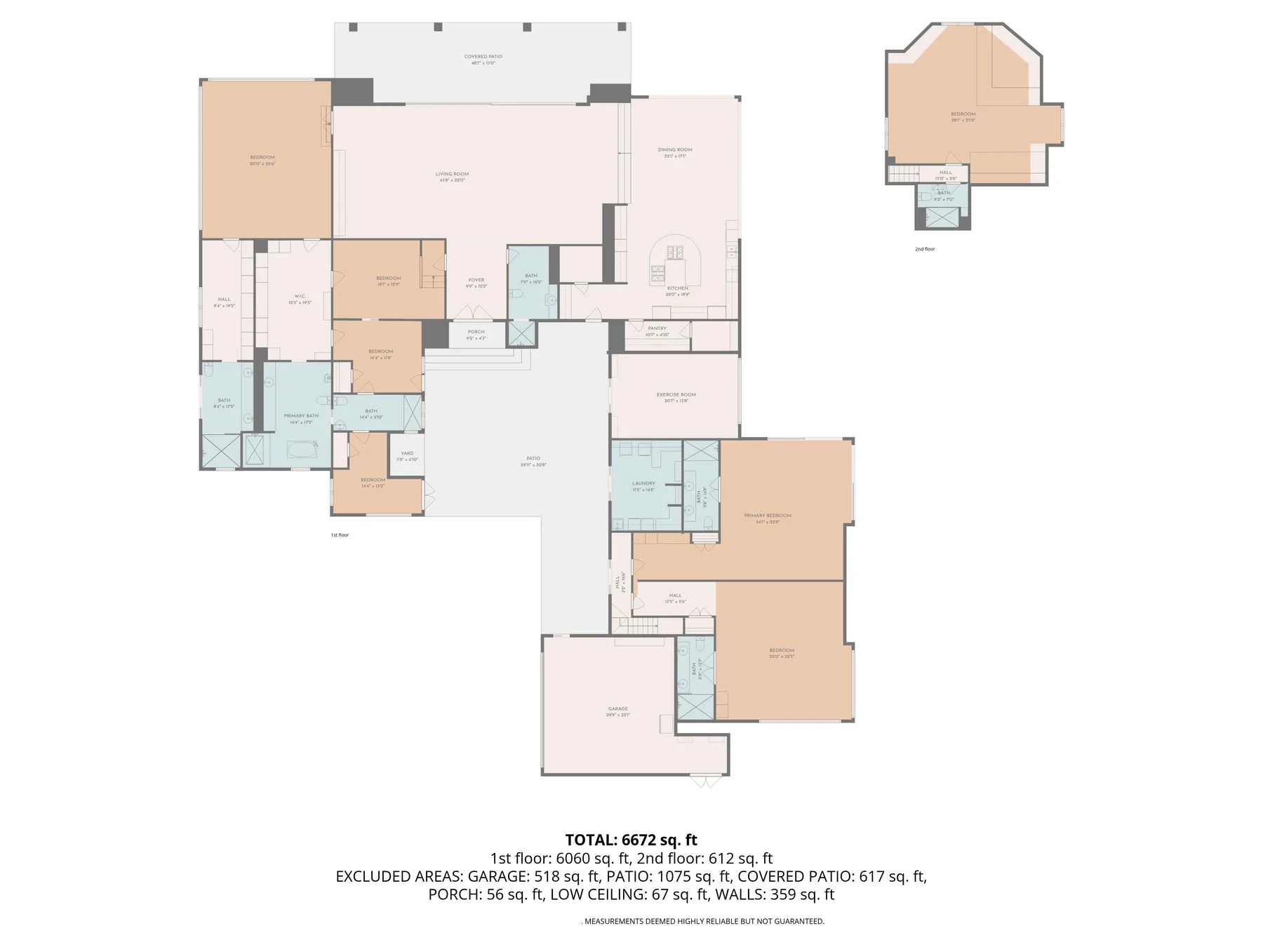 A floor plan diagram shows room layouts and measurements.