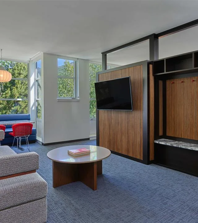 Living area in a junior king suite