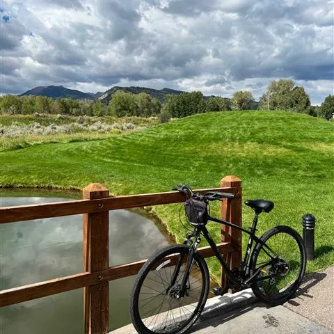 Bicycle on the resort grounds