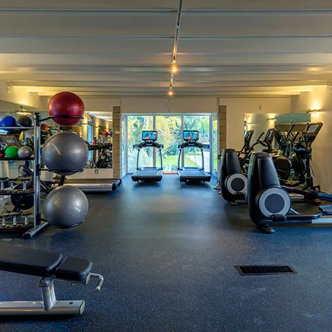 Health center fitness equipment