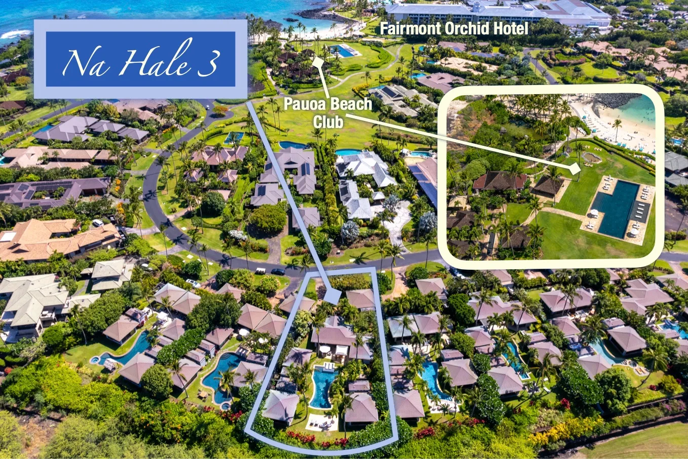 3BD Na Hale 3 at Pauoa Beach Club at Mauna Lani Resort