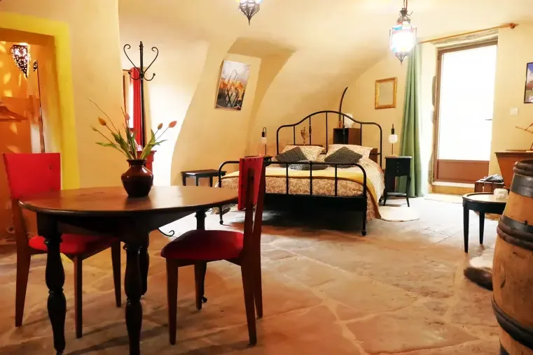 Bedroom and living space