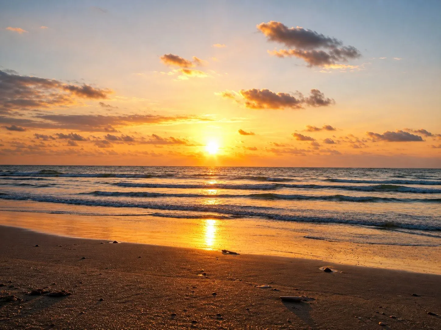 Beach at sunset