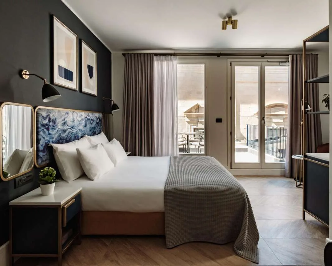 Terraza de una suite de The Cumberland