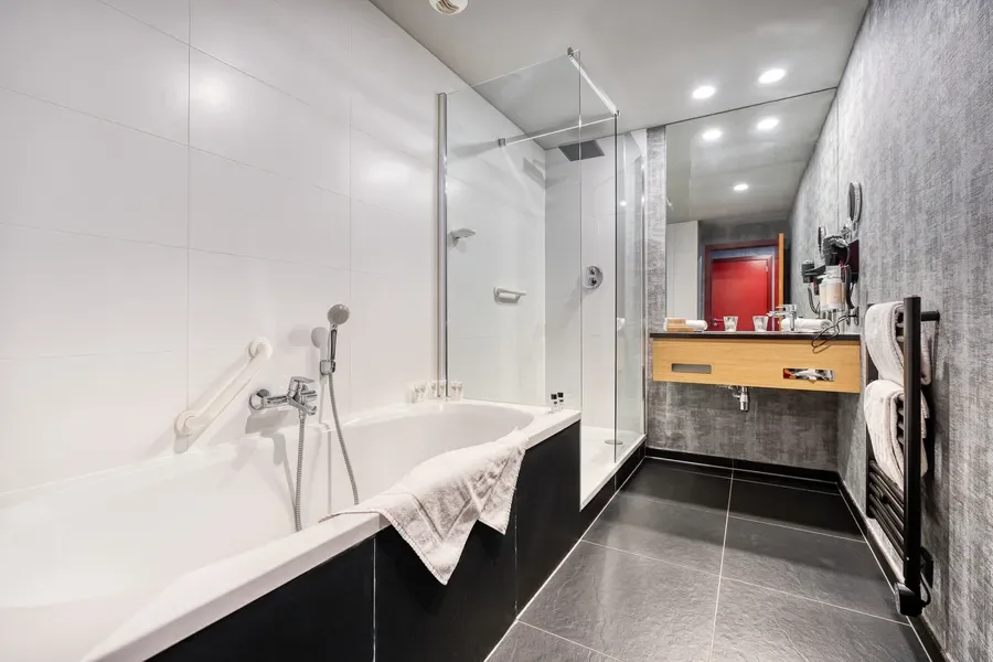 Bathroom in the standard twin room