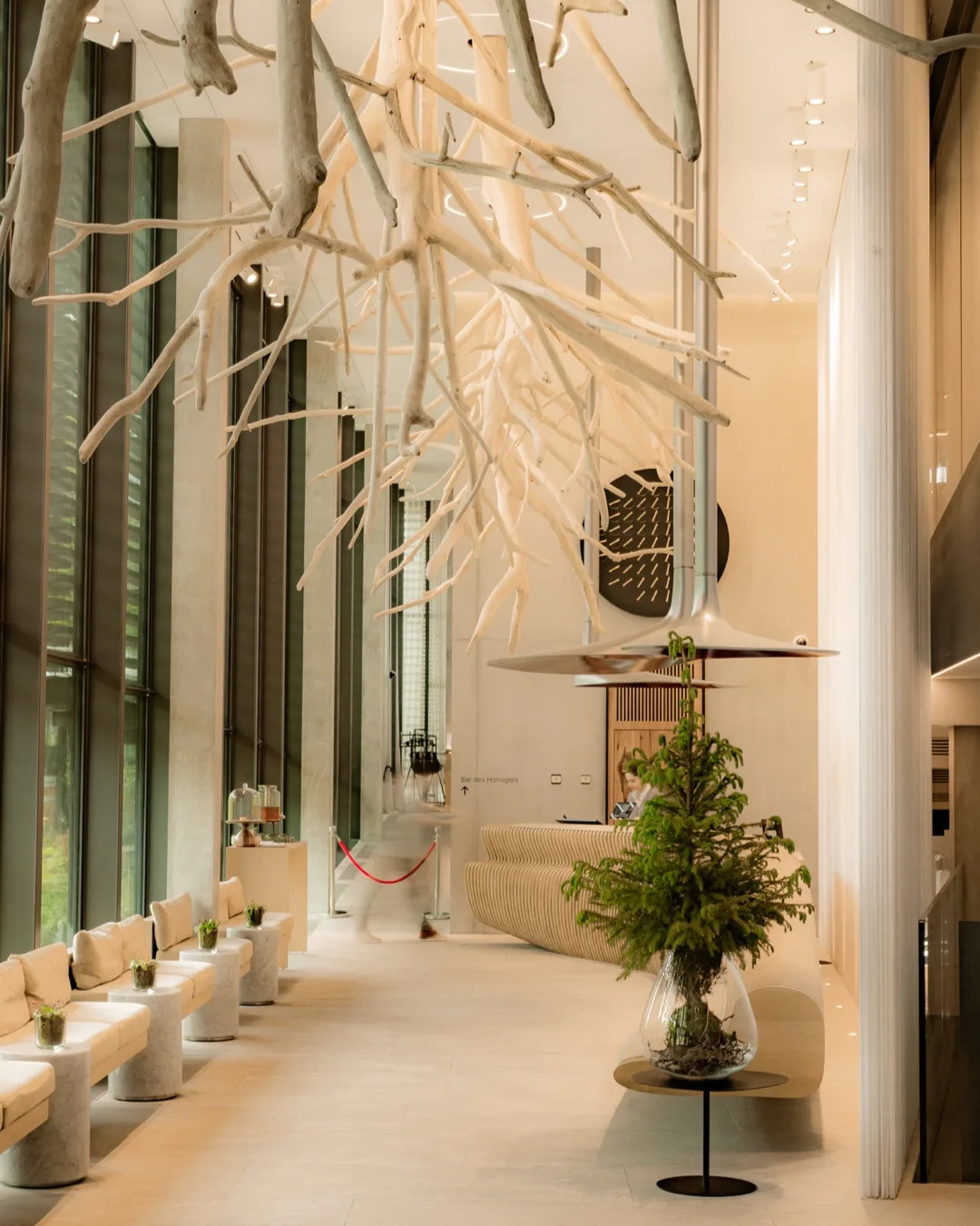 Hotel lobby and architecture