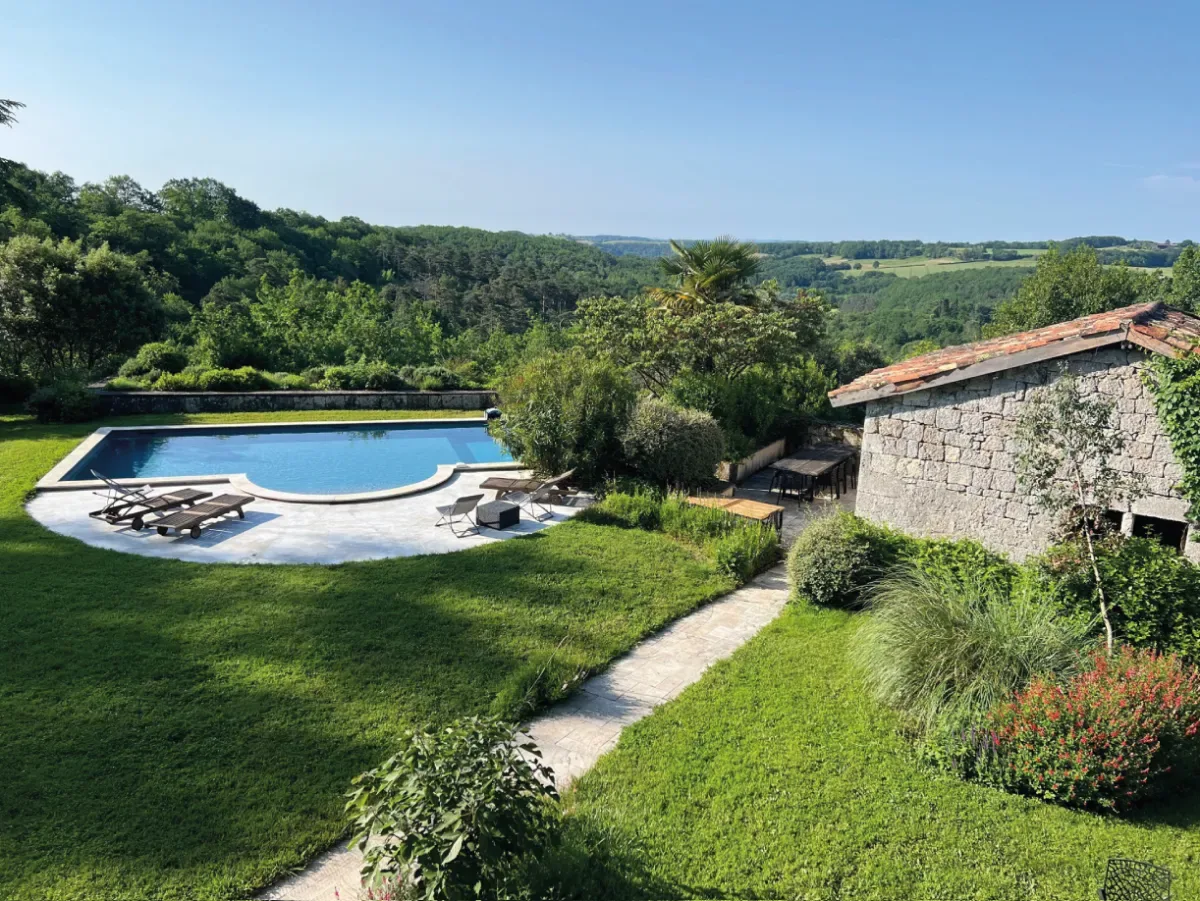 Valley view from the pool