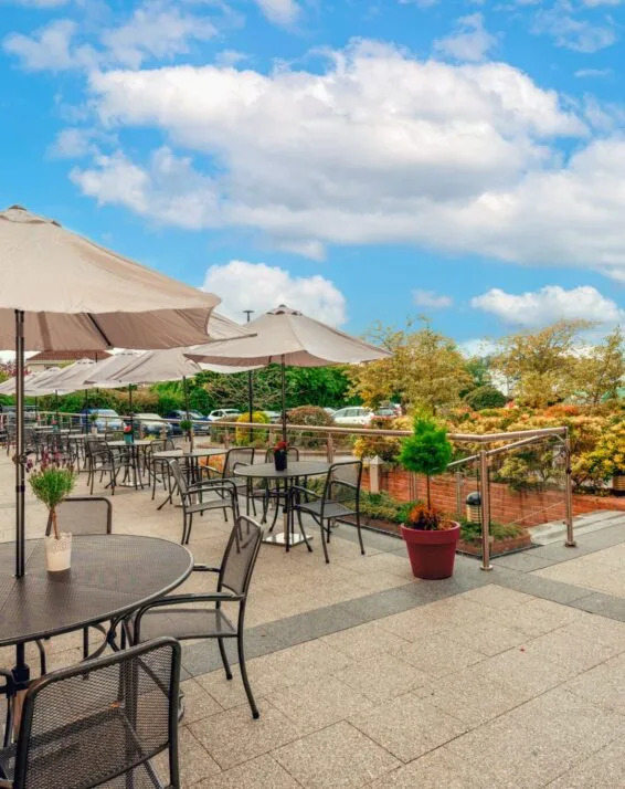 Hotel patio