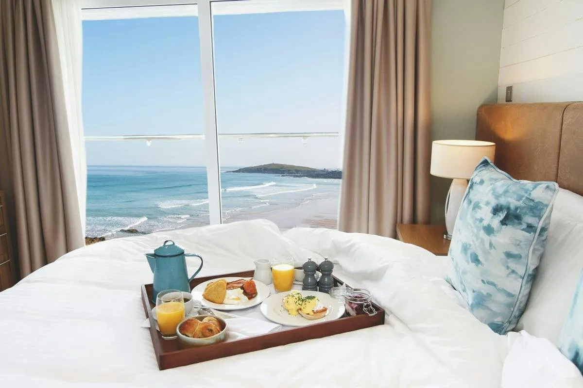 Breakfast in a guest room