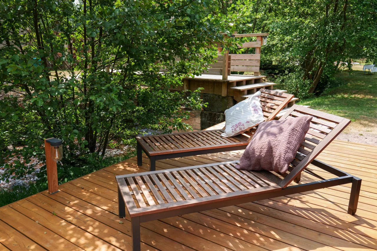Nordic spa terrace