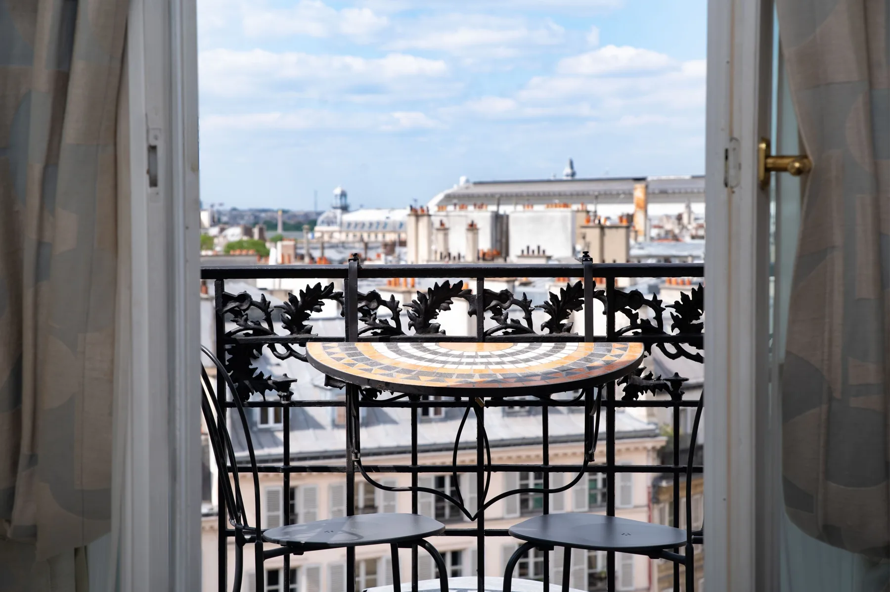 Paris view from the balcony