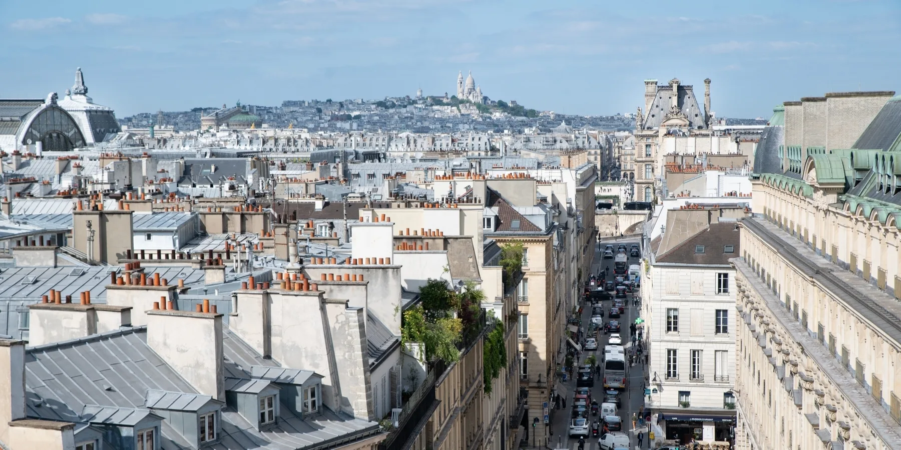 Paris view from the balcony