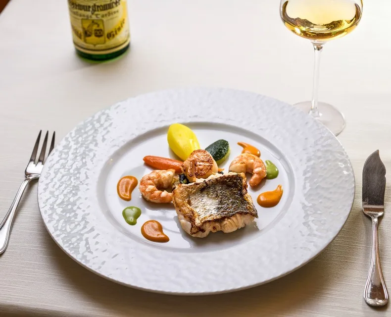 Cod dish at the restaurant