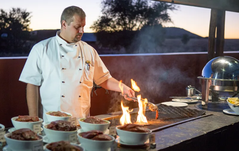 Dinner buffet grills